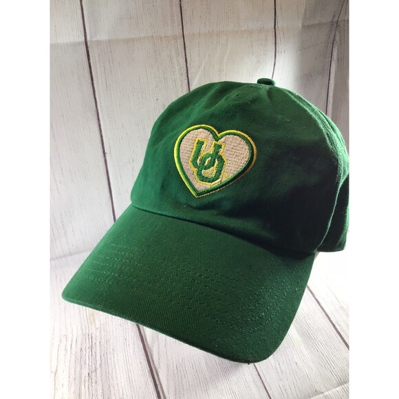 UO University Of Oregon Green Heart Adjustable 47 Brand Hat - Picture 1 of 8